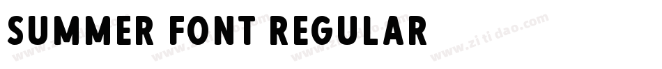 Summer Font Regular字体转换